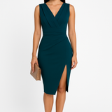 V-neck Bodycon Midi Dress 6