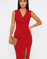 V-neck Bodycon Midi Dress 7