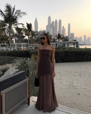 Valerie Asymmetrical Maxi Dress 4