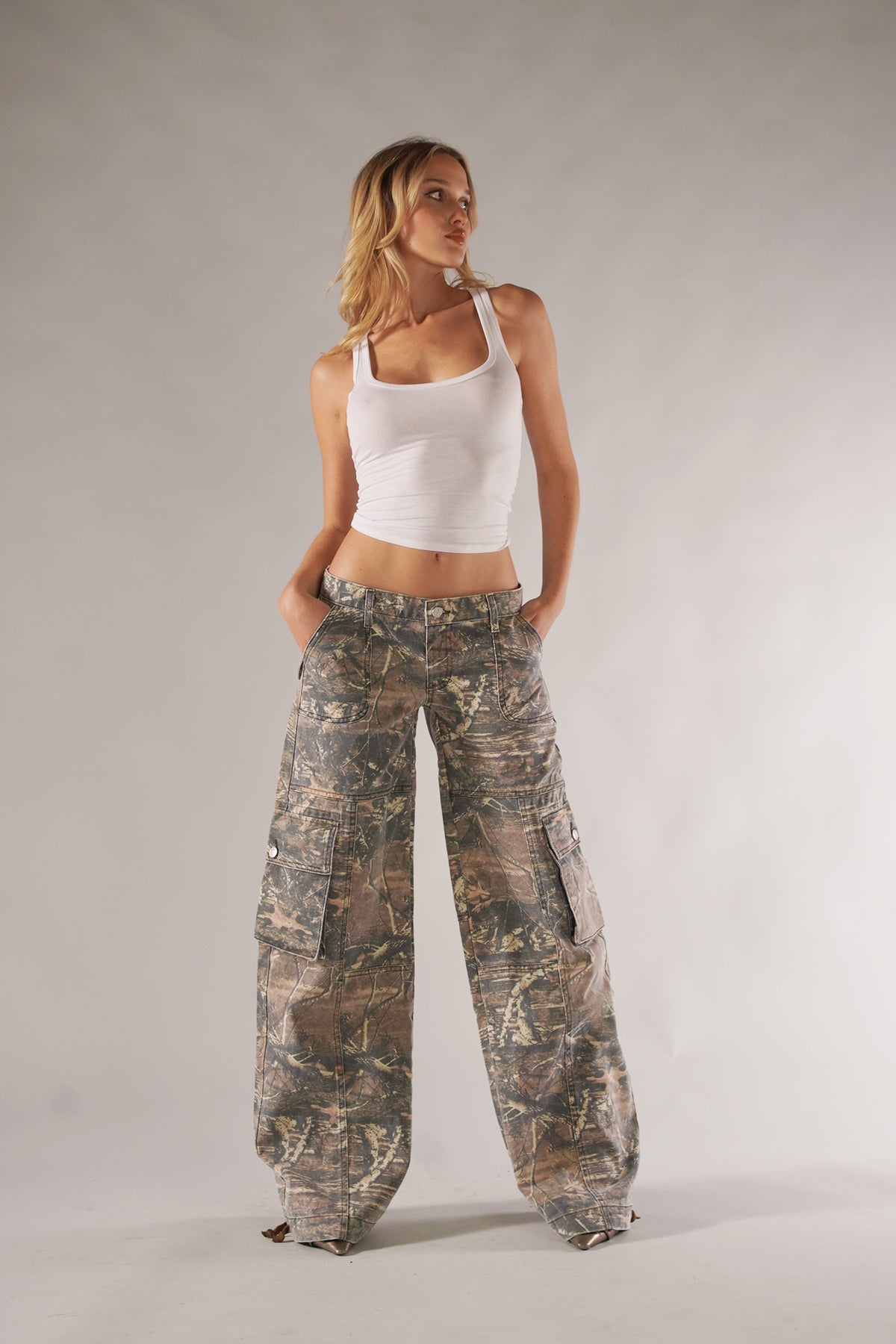 Valina Pants | Unisex Camo Cargo Pants with Utility Pockets 1