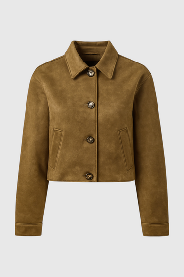 Victoria | Elegant French Collar Casual Jacket with Long Sleeves - Lumina 0