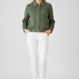 Victoria | Elegant Green Bomber Jacket with Timeless Style - Lumina 2