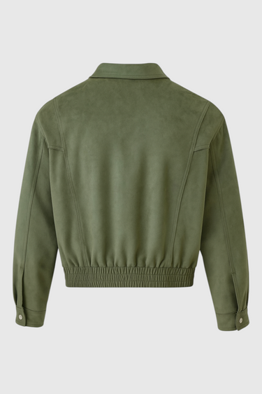 Victoria | Elegant Green Bomber Jacket with Timeless Style - Lumina 3