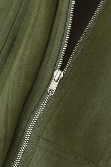 Victoria | Elegant Green Bomber Jacket with Timeless Style - Lumina 5