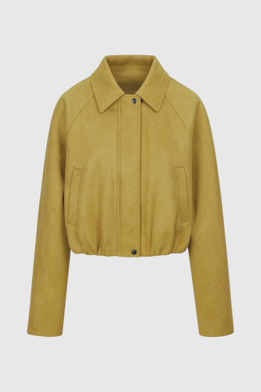 Victoria | Stylish Yellow Bomber Jacket with Trendy Details - Lumina 0