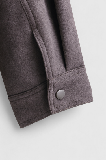 Victoria | Trendy Dark Gray Bomber Jacket with Stand Collar - Lumina 6