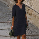 Vintage Mini Dress – Flattering V-Neck Summer Essential 5