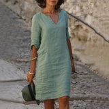 Vintage Mini Dress – Flattering V-Neck Summer Essential 7