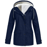 Waterproof Windproof Fleece-Lined Outdoor Jacket With Hood 8