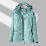 Waterproof and windproof jacket with hood for women 1