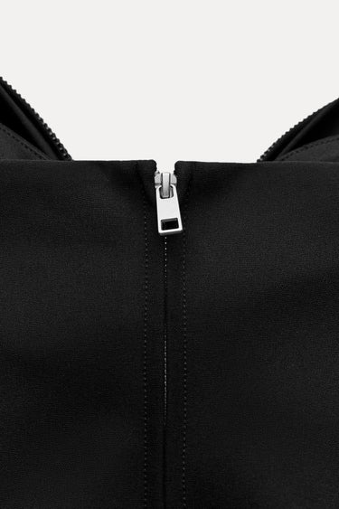 White Women's Crop Top with Oversized Bow Detail – Lightweight Sparkled Cropped T-Shirt 5