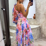 Whitney | Elegant Flowy Shoulder Dress for Summer Events 1