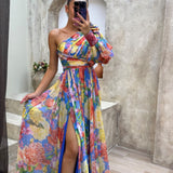 Whitney | Elegant Flowy Shoulder Dress for Summer Events 2