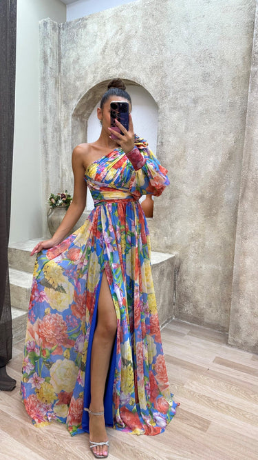 Whitney | Elegant Flowy Shoulder Dress for Summer Events 2