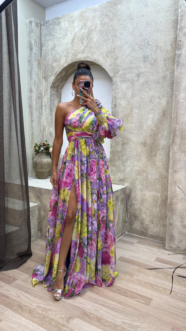 Whitney | Elegant Flowy Shoulder Dress for Summer Events 5