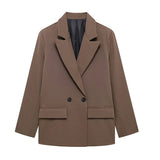 Willshela Blazer – Vintage Double Breasted Design for Office Chic 6