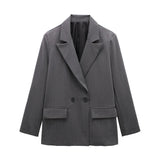 Willshela Blazer – Vintage Double Breasted Design for Office Chic 7