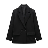 Willshela Blazer – Vintage Double Breasted Design for Office Chic 8