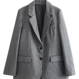 Willshela Striped Blazer – Chic Vintage Design with Pockets 4