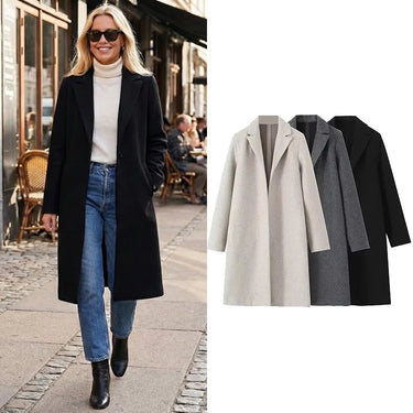 Willshela Trench Coat – Vintage Open Stitch Design for Stylish Layering 0