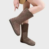 Winter Sheepskin Lined Waterproof Suede Women's Boots 2