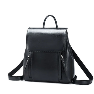 Women Backpack Cross body Shoulder Bag Genuine Leather Girls School Female Natural Skin Book Laptop Rucksack Messenger Bags 8