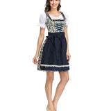 Women German Oktoberfest Beer Girl Costume Bavarian Dirndl Dress With Blouse Apron Costumes 2