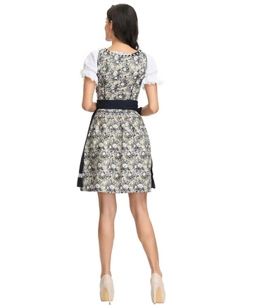 Women German Oktoberfest Beer Girl Costume Bavarian Dirndl Dress With Blouse Apron Costumes 5