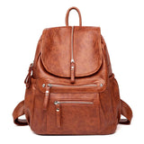 Women High quality leather Backpacks Vintage Female Shoulder Bag Sac a Dos Travel Ladies Bagpack Mochilas School Bags For Girls 10
