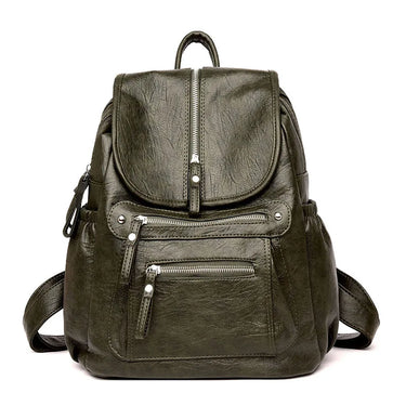Women High quality leather Backpacks Vintage Female Shoulder Bag Sac a Dos Travel Ladies Bagpack Mochilas School Bags For Girls 6
