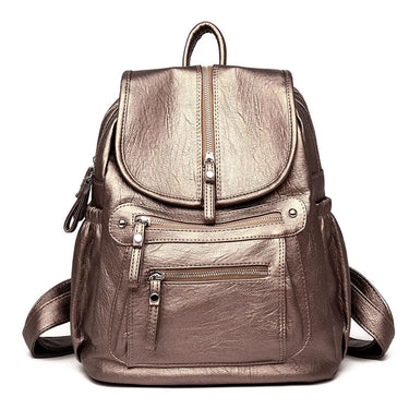 Women High quality leather Backpacks Vintage Female Shoulder Bag Sac a Dos Travel Ladies Bagpack Mochilas School Bags For Girls 8