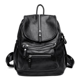 Women High quality leather Backpacks Vintage Female Shoulder Bag Sac a Dos Travel Ladies Bagpack Mochilas School Bags For Girls 9