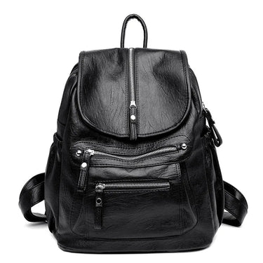 Women High quality leather Backpacks Vintage Female Shoulder Bag Sac a Dos Travel Ladies Bagpack Mochilas School Bags For Girls 9