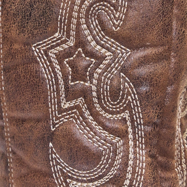 Women's Black Knee-High Western Boots with Pointed Toe and Embroidered Design 3