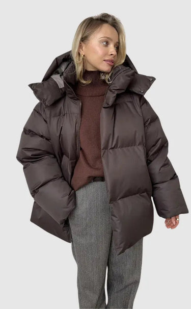 Women's Black Puffer Jacket - Stylish Winter Coat for Exceptional Warmth and Versatile Use 1