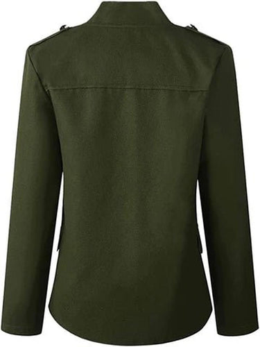 Women's Blazer With Stand-Up Collar And Button Placket 5