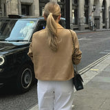 Women's Button-Down Suede Jacket 2