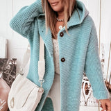 Women's Cardigan | Hooded oversized women's vest with hood 5
