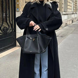 Women’s Double-Breasted Wool Blend Coat 6