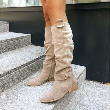 Women's Flat Knee High Boots - All-Day Comfort, Versatile Black Long Boots for Casual and Polished Outfits 0