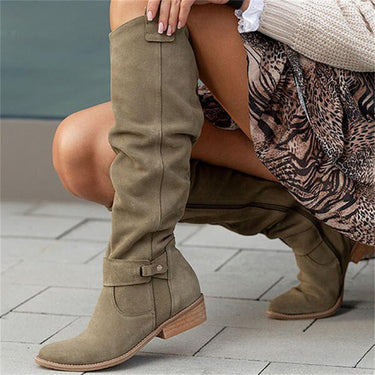 Women's Flat Knee High Boots - All-Day Comfort, Versatile Black Long Boots for Casual and Polished Outfits 7