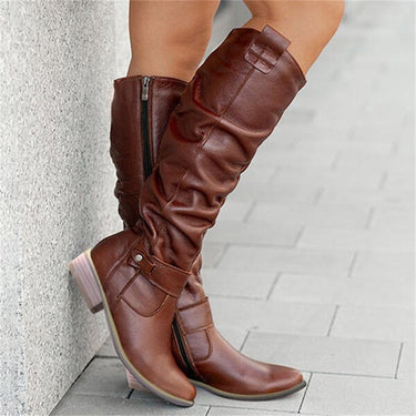 Women's Flat Knee High Boots - All-Day Comfort, Versatile Black Long Boots for Casual and Polished Outfits 9