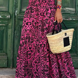 Women's Floral Print Boho Maxi Skirt 0