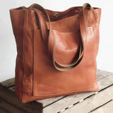 Women's Genuine Leather Handbag With Double Straps 0