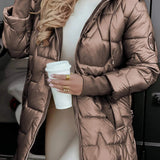 Women's Hooded Puffer Jacket with Quilted Lining – Stylish Winter Coat for Ultimate Warmth and Comfort 0