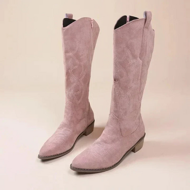 Women’s Knee High Cowgirl Boots | Embroidered 0