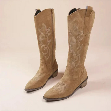 Women’s Knee High Cowgirl Boots | Embroidered 1