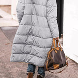 Women's Long Reversible Winter Coat With Hood And Teddy Lining 6