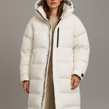 Women’s Longline Puffer Coat – Hooded Ultra-Warm Winter Outerwear 1