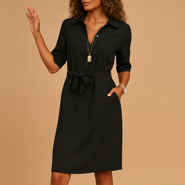 Women’s Midi Casual Dress – Flattering Everyday Fit for Work and Evening Wear 0